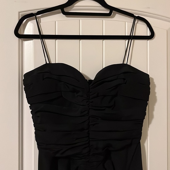 Vintage 100% Silk Black Sweetheart w/Straps Dress Size 10 more like a Size 6 - Picture 2 of 7
